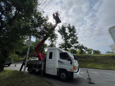 Специалисты Владсвет продолжают обновление уличного освещения в городе